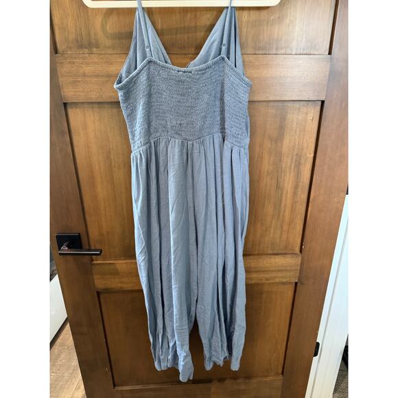 Wranlger Retro Women's Blue Romper Strappy with Pants Size Large - Picture 3 of 6